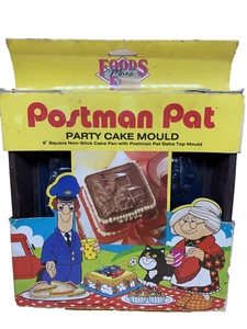 Postman Pat Cake Mould | 1989 Boxed Baking Tin | Vintage 9” Character Kitchenwar - Picture 1 of 10