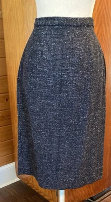 Vintage 1950s 1960s pencil Skirt tweed flecked Rockabilly - Image 1 of 4