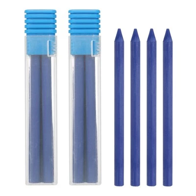 12Pcs 5.6mm 2B Carpenter Pencil Lead Refills, Solid Dry Pencil Refills, Blue - Image 1 of 4