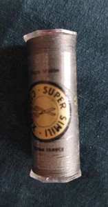 Spule Garn Baumwolle super ähnlich Schere Wallaer Brüder Lille dunkelgrau - Bild 1 von 2