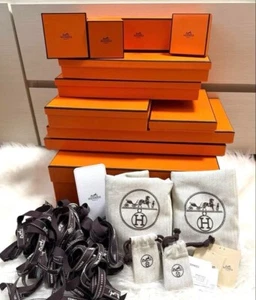Hermes Empty Box Orange Gift Box Brand Size Orange Case 12 Boxes - Picture 1 of 8