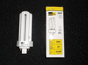 NEW 3EMW7 Plug-In CFL, Non-Dimmable, 4100K, 26W (T) - Picture 1 of 6