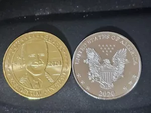 2020 Joe Biden Presidential election campaign gold & silver eagle Coins (2 pcs) - Picture 1 of 2