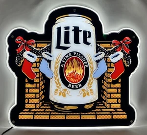 Miller Lite Holiday/Christmas LED Motion Sign - NIB - Picture 1 of 5