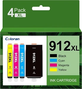 912XL 3YP34AE High Yield Ink Cartridge Replacement for HP 912 XL, OfficeJet 8010 - Zdjęcie 1 z 10