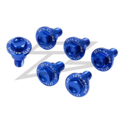 Kit de pernos protectores de horquilla Zeta aluminio azul para Yamaha YZ 125 250 250 F 450 F 08-16 Foto 1 de 2