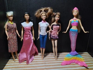 Lot of 5 Vintage-Modern Barbie & Friends Dolls w/Clothing 11"-12 " *NO SHOES - Picture 1 of 13