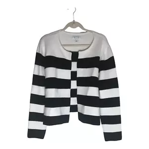 Maglione Elle XXL nero e bianco a righe - Foto 1 di 3