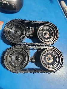 Snow Cat Pair of Treads 1 UNBROKEN 1 Broken GI Joe 1985 Vintage Vehicle - Picture 1 of 2