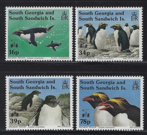 South Georgia 1993 Macaroni Penguins set Sc# 170-73 NH - Picture 1 of 1