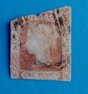 Lote 2. Australia Estados NSW QV Un Penny Alto Valor Años 1850 - Imagen 1 de 2