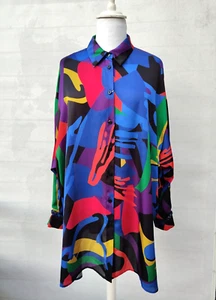 🌟MARINA RINALDI SATIN Blouse PLUS size 31- W22 US_60It_52De_56Fr_26Uk - Picture 1 of 24