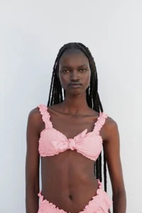 Frankies Bikinis -Colby Eyelet Bikini Top SMALL & -Lisa eyelet bottom XS - Picture 1 of 17