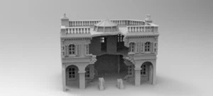 WOW Edificios 1/72 (20 mm) Banco de héroes de Kelly dañado - Imagen 1 de 1