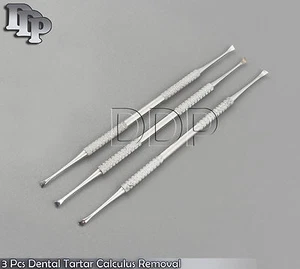 3 piezas de cálculo sarro dental eliminación de placa veterinaria teath limpieza herramientas manuales - Imagen 1 de 3