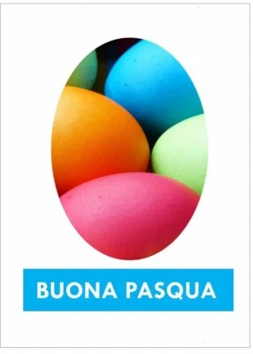 Buona Pasqua - Happy Easter Uovo/Egg Italian Greeting Card - Image 1 of 2