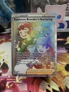 Pokemon Breeder's Nurturing 195/189 Secret Rainbow Pokemon Darkness Ablaze MINT - Picture 1 of 3