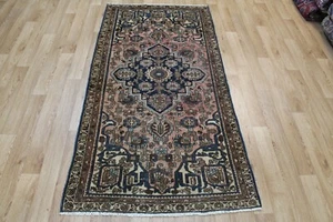 ANTIQUE HANDMADE PERSIAN ORIENTAL WOOL RUG TRADITIONAL WOOL RUG 190 X 93 CM - Picture 1 of 12