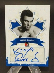 2011 In The Game Canadiana Autographs Blue Ink #A-GC1 George Chuvalo - Picture 1 of 2