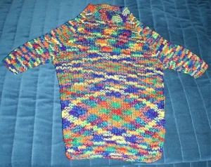 HAND KNITTED GIRL'S GLITZ JUMPER - Picture 1 of 2