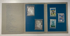 1977 Folder Precursor XIX Day Stamp Silver Stamps Lire 50 and 70 - Picture 1 of 5
