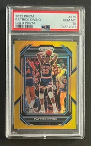 2022-2023 Panini Prizm Patrick Ewing Gold #275 /10 Knicks PSA 10 POP 1 - Picture 1 of 2