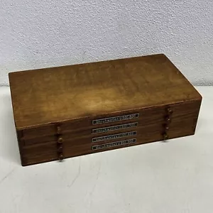 Unruhwellen Sortiment mit 4 Fächern Flume Uhrmacherschrank Uhrmacher Kiste Holz - Bild 1 von 10