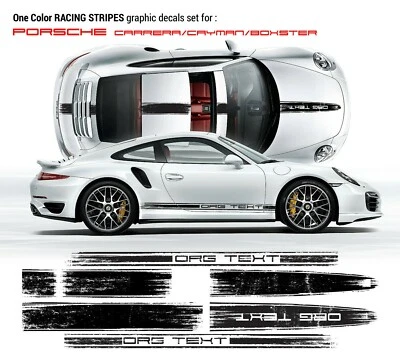 Scratched Racing Stripes set for Porsche Carrera Cayman/ Boxster  - Image 1 of 4