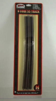 NOS Atlas N Code 55 #7 TURNOUT REVERSE CURVE N Scale Track - 2031 - Image 1 of 3