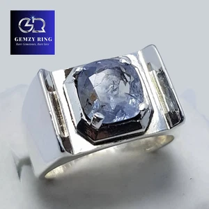 Natural Ceylon Sapphire Ring Unheated Untreated Rich Blue 2.70 Carats stone Ring - Picture 1 of 5