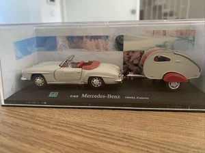 Mercedes-Benz 190SL Cabrio con caravana modelo de coche 1:43 sin usar de Honeywell - Imagen 1 de 2