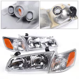 For Toyota Camry 2000-01 Pair Headlights Headlamps Corner Light Left Right - Foto 1 di 12