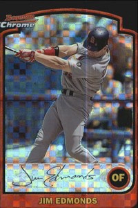 2003 Bowman Chrome X-Fractors #108 Jim Edmonds - NM-MT