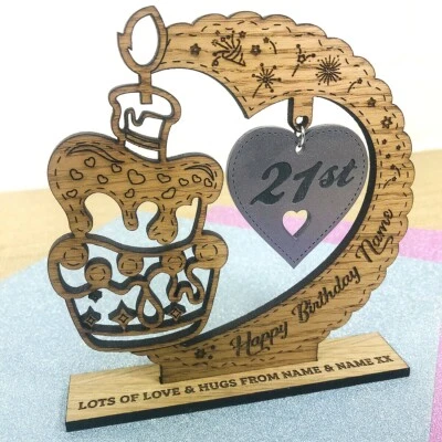 Personalised Birthday Gift Card for him her 18th 21st 30th 40th 50th 60th 75th +