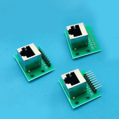 5PCS RJ45 Shielded 8P8C PCB Test board Connectors - Ethernet Socket 8-pin - Image 1 of 4