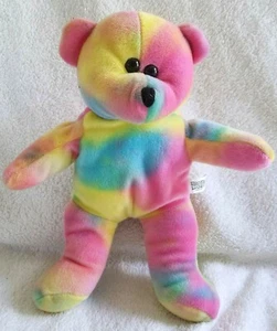 Rhode Island Novelty ~ Multicolor Bear Stuffed Animal ~ 11 In Tall - Picture 1 of 3