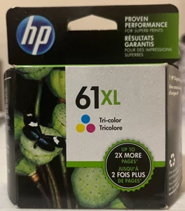 Kolorowy wkład atramentowy HP 61XL CH564WN ORYGINALNY EXP listopad 2022 nowy zapieczętowany! - Zdjęcie 1 z 2