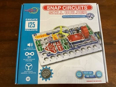 SNAP CIRCUITS SKILL BUILDER Create 125 Projects SB-125 STEM 31 Pieces NIB - Image 1 of 4