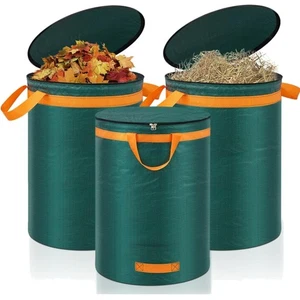Gartenabfallsäcke, Laubsack, Gartensack, 272L, mit Deckel, 3er Pack, stabil, ... - Bild 1 von 1