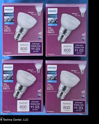 Philips Dimmable LED Flood Light Bulb, 75-Watt, for Indoor, Daylight, 4 Packs - Image 1 of 4