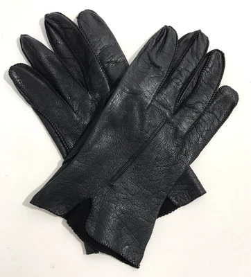 Womens Black Deerskin Leather Gloves Size Small Unlined for Driving or Riding - Image 1 of 4
