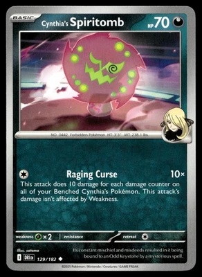 Cynthia's Spiritomb 129/182 SV10: Destined Rivals - Image 1 of 2