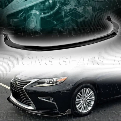 KIT LABIO DIVISOR PARACHOQUES DELANTERO PINTADO NEGRO APTO PARA 16-18 LEXUS ES350 ES300H Foto 1 de 4