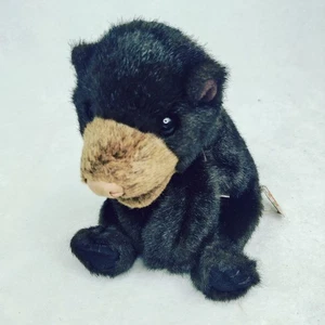 FOLKMANIS BABY BLACK BEAR HAND PUPPET 8" PLUSH - Picture 1 of 6