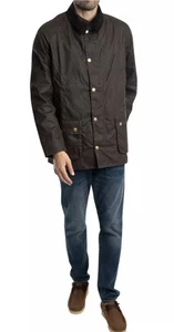 CHAQUETA ENCERADA BARBOUR ASHBY - Abrigo marrón cera de por vida para hombre talla XXL - Imagen 1 de 15