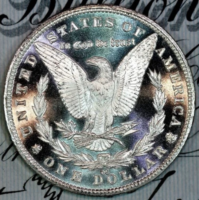 1881-CC CAMEO DMPL SUPERB+ GEM BU MS MORGAN SILVER DOLLAR DC235 FROM HOARD - Image 1 of 3