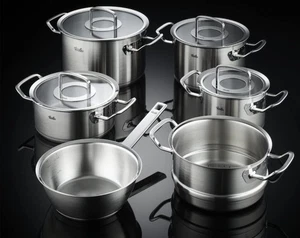 Fissler Profi Collection Edelstahl-Kochtopfset 6-teilig 15 Jahre Garantie NEU - Bild 1 von 4