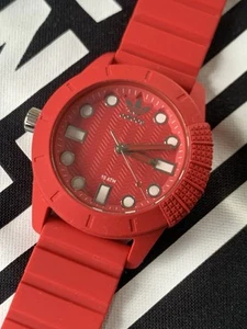 Adidas Originals ADH 3104 Analog Quartz Mens Watch, Red, Rare, Batt, LEFT CROWN - Picture 1 of 11