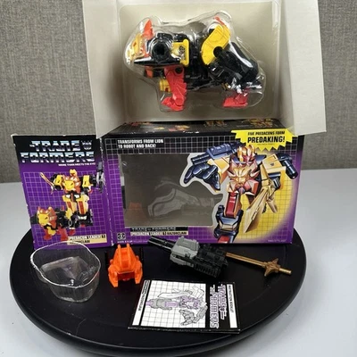 Transformers G1 Razorclaw CIB 100% Complete 1986 Vintage Box Predaking Predacon - Image 1 of 4
