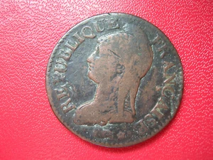 FRANKREICH 5 CENT MÜNZE JAHR 8 W (A2371) - Bild 1 von 2